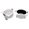 LED Light Halogen Square Trumpet Recessed MR16 GU10 Spotlight Interior-Lighting Ceiling Light Housing with Aluminum