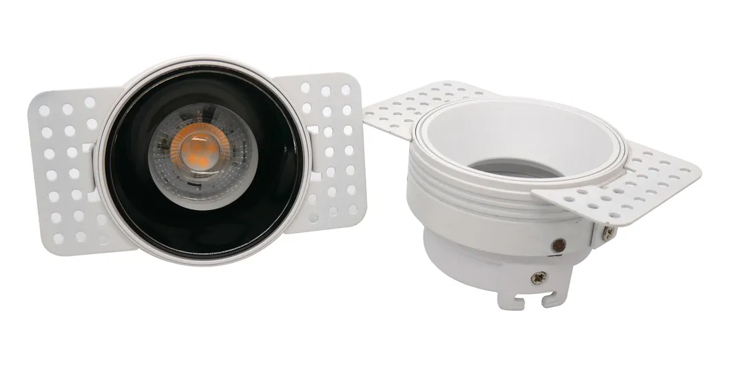 Aluminum MR16 GU10 LED Halogen Recessed Borderless Embedded Light Adjustable Spotlights