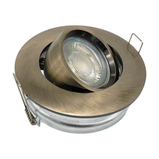 Aluminum MR16 GU10 LED Halogen Recessed Ceiling Light Round Interior-Lighting Downlight Fixture Adjustable Spotlight