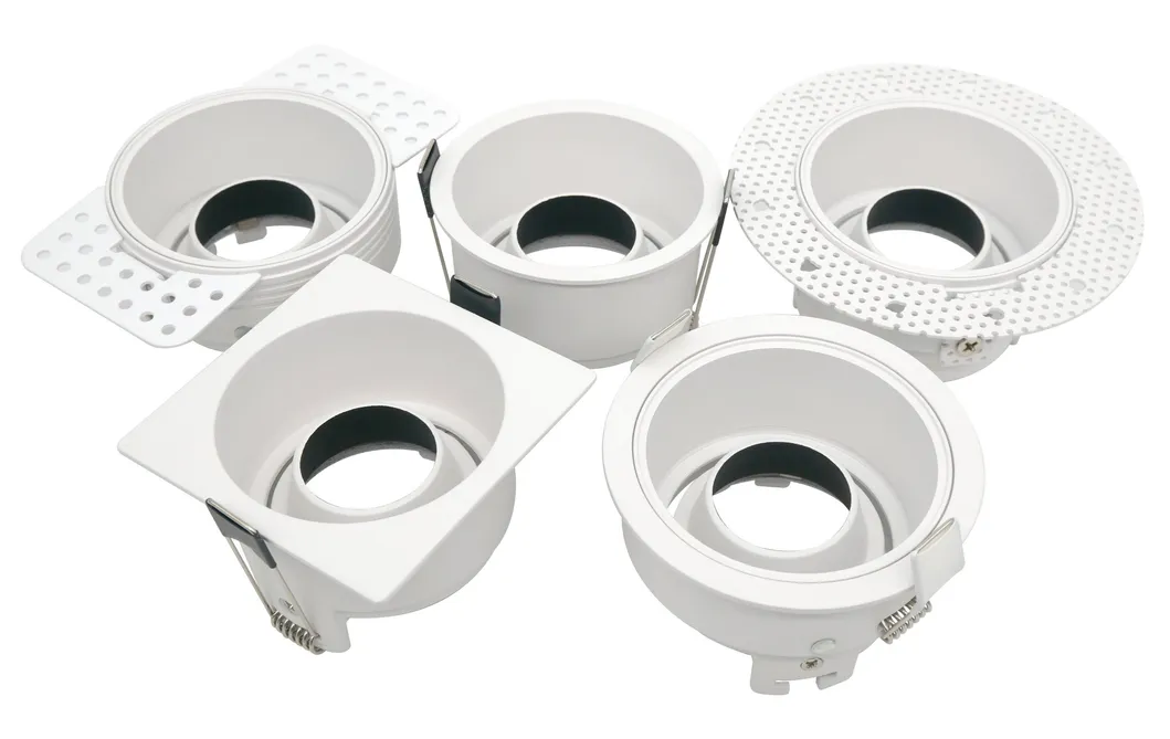 LED Halogen Round Trumpet Recessed MR16 GU10 Interior-Lighting Spotlight Ceiling Light Housing with Aluminum