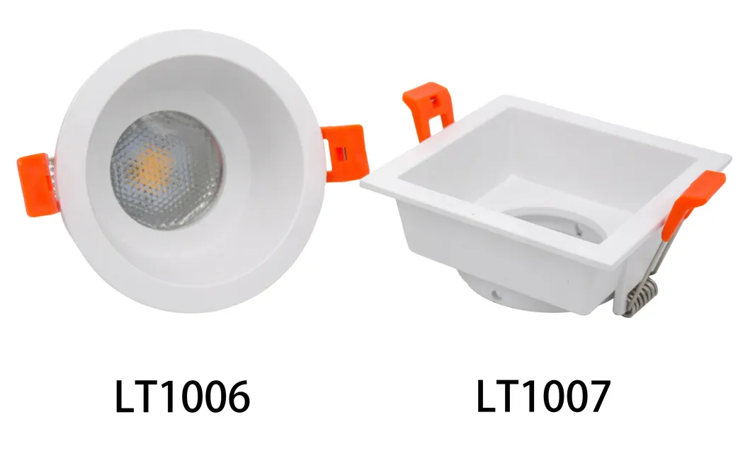 Aluminum MR16 GU10 LED Halogen Square Recessed Housing Trim Ceiling Light Spotlight Fixture Downlight