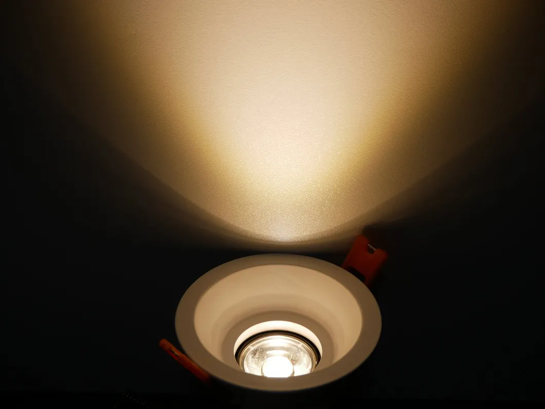 Aluminum MR16 GU10 LED Halogen Round Spotlight Fixture Ceiling Recessed Downlight Trim Housing