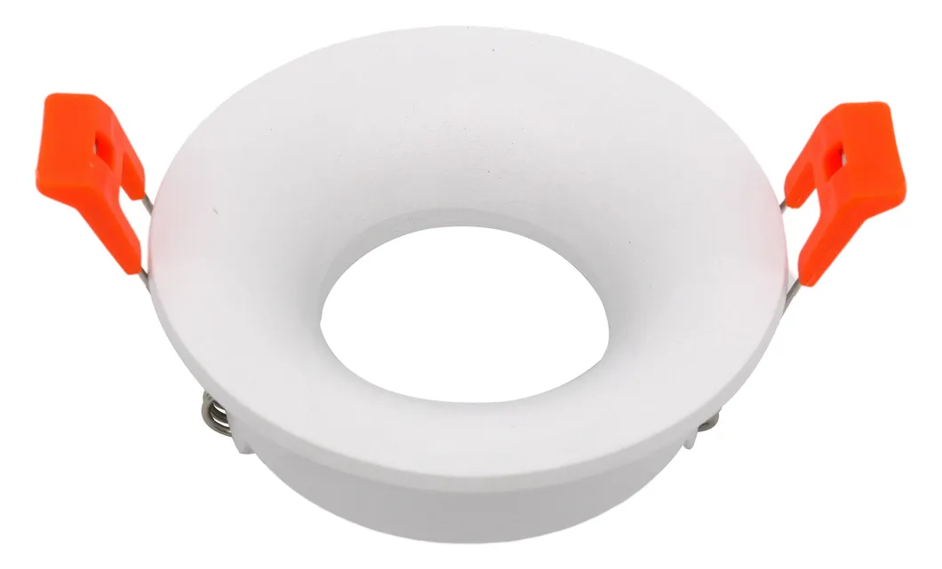 Aluminum MR16 GU10 LED Halogen Round Trumpet Recessed Trim Housing Spotlight Ceiling Light Frames Downlight