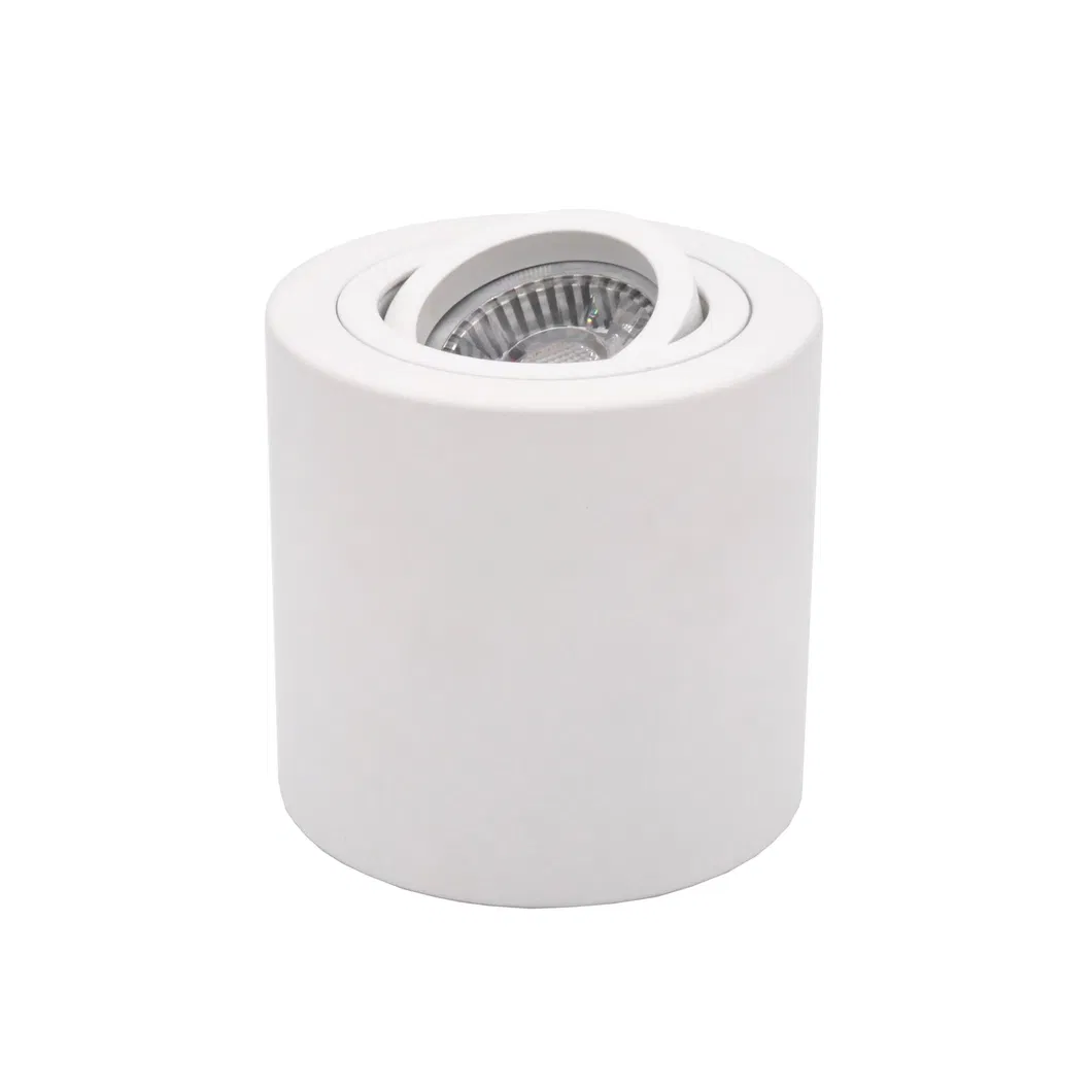 Round GU10 LED Light Halogen Downlight Fixture Frames Surface Mounted Downlight Housing