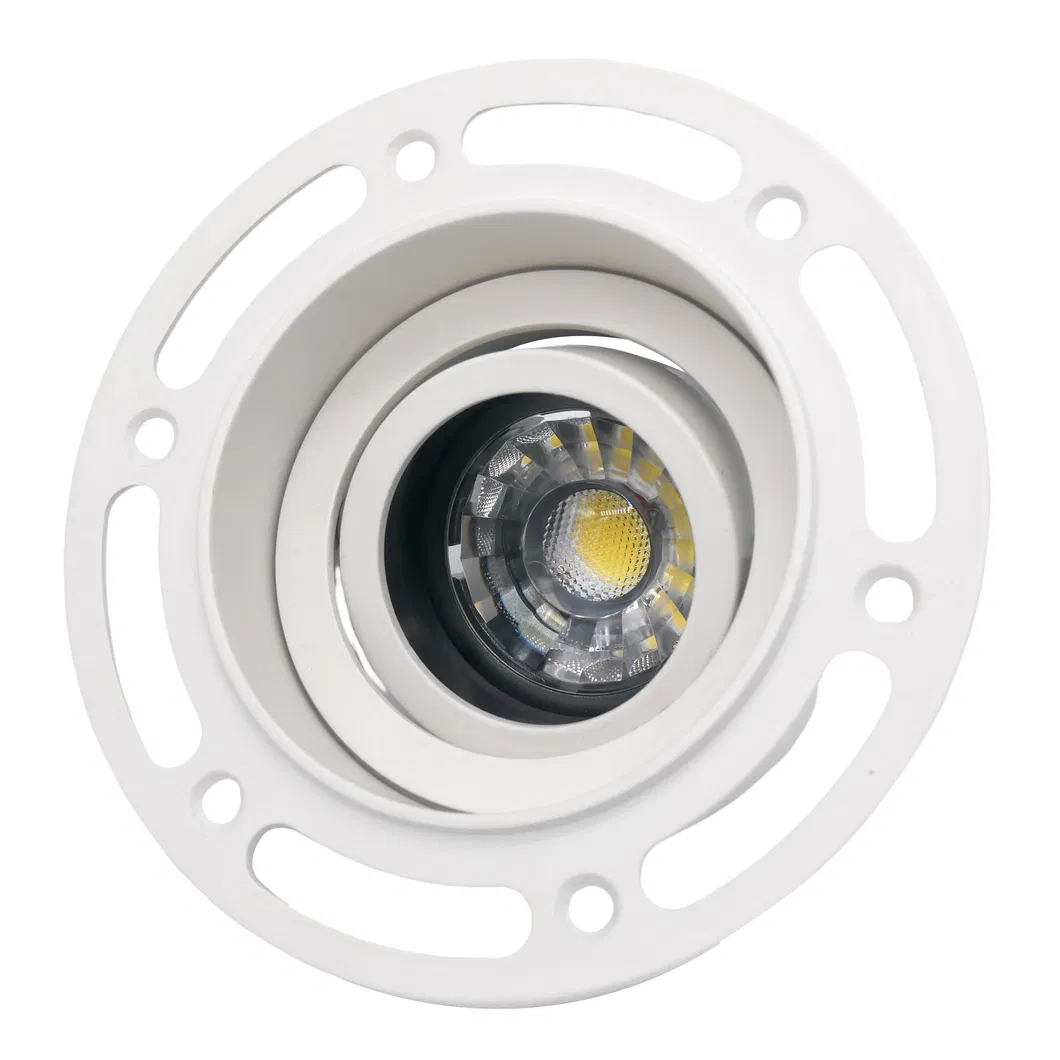 LED Light Halogen Aluminum MR16 GU10 Ceiling Light Commercial Indoor Lighting Recessed Downlight Fixture Adjustable Borderless Embedded Light Spotlight