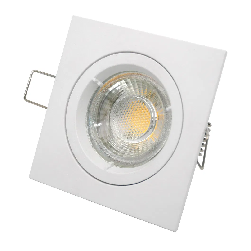 MR16 GU10 Aluminum LED Halogen Square Frames Recessed Housing Spotlight Ceiling Light Fixture Downlight