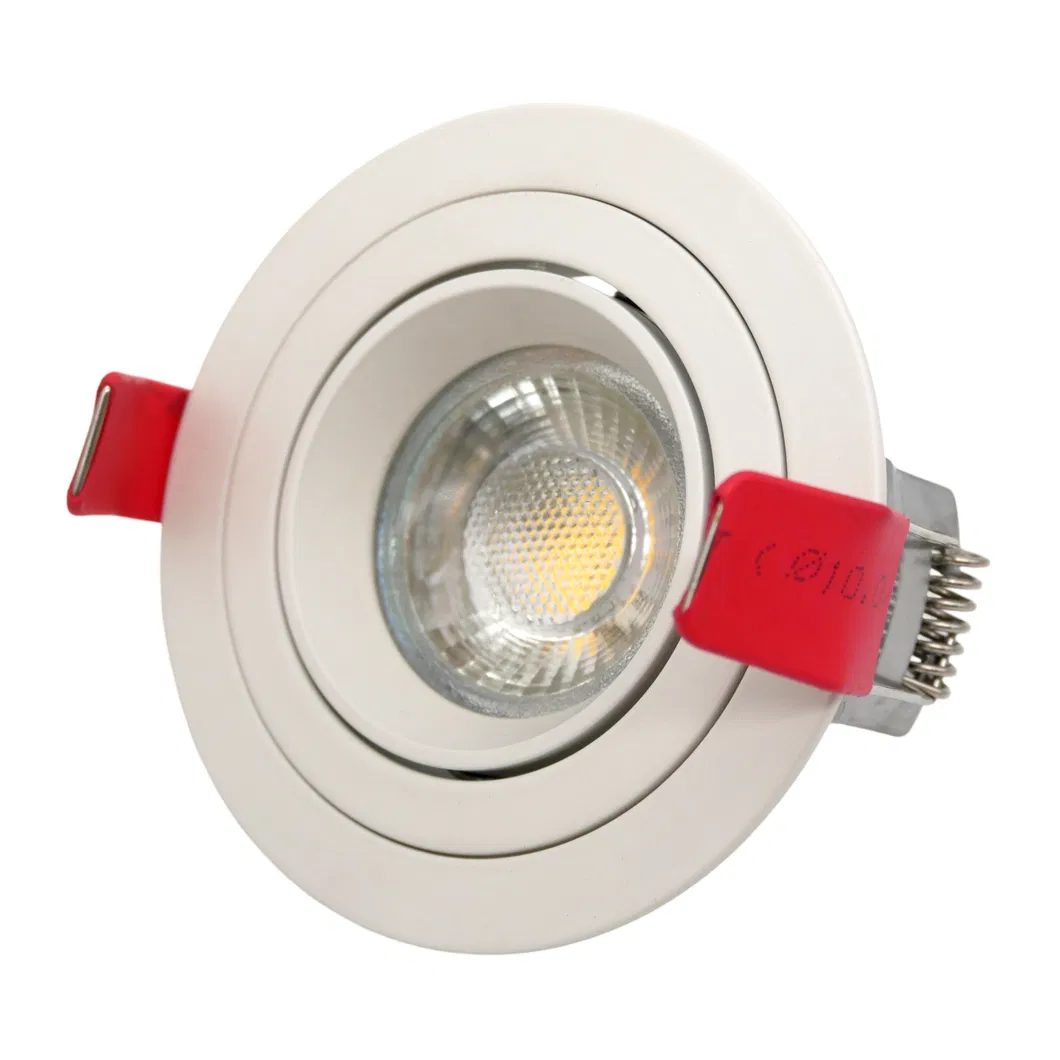 Halogen Recessed MR16 GU10 LED Aluminum Adjustable Ceiling Light Commercial Round Fixture Downlight Spotlight