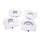 Aluminum MR16 GU10 LED Halogen Square Interior-Lighting Downlight Fixture Recessed Ceiling Light Adjustable Tilt Round Spotlight