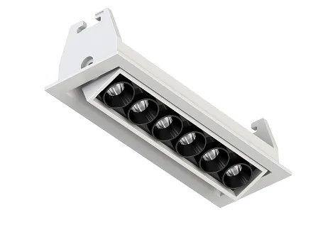 Rectangle Fixture Grille Interior Lighting Adjustable Downlight LED Linear Light
