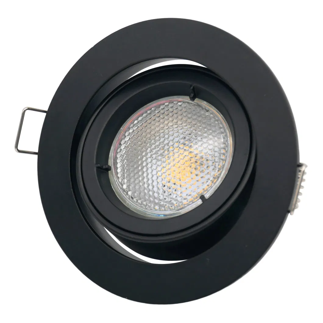 Aluminum MR16 GU10 LED Halogen Ceiling Light Commercial Indoor Lighting Home Shop Recessed Downlight Fixture Adjustable Tilt Spotlight