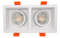 Aluminum MR16 GU10 LED Halogen Recessed Adjustable Double-Head Downlight Fixture Spotlight