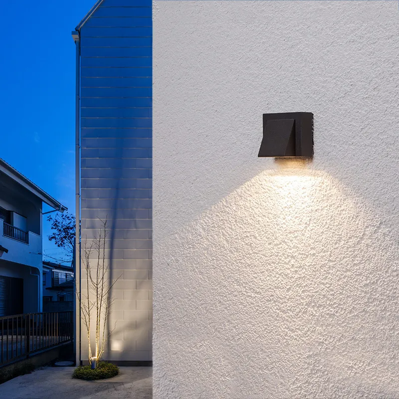 IP65 Aluminum LED Halogen Single Head Garden Light Outdoor Waterproof Wall Lamp