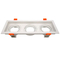 Aluminum MR16 GU10 LED Halogen Recessed Square 3-Head Adjustable Ceiling Downlight Fixture Spotlight