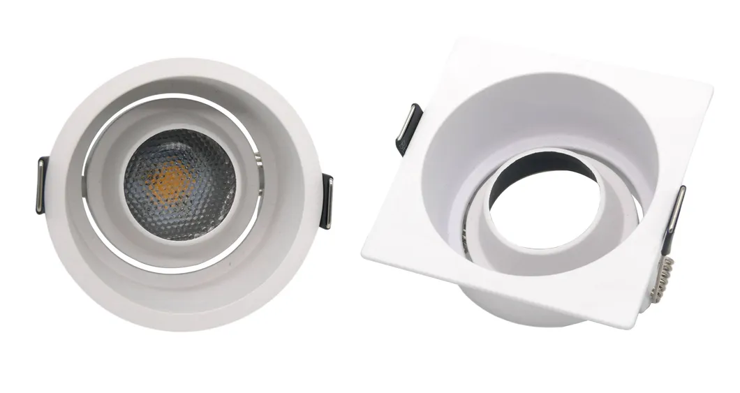 LED Halogen Round Trumpet Recessed MR16 GU10 Interior-Lighting Spotlight Ceiling Light Housing with Aluminum
