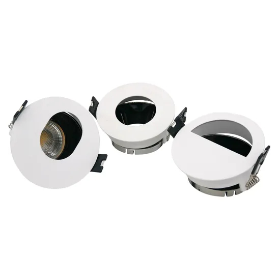 Aluminum MR16 GU10 LED Halogen Round Interior-Lighting Downlight Fixture Recessed Ceiling Light Adjustable Tilt Oval Spotlight
