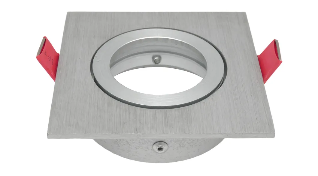 Aluminum MR16 GU10 LED Halogen Recessed Interior-Lighting Ceiling Light Square Commercial Lighting Downlight Fixture Adjustable Tilt Spotlight