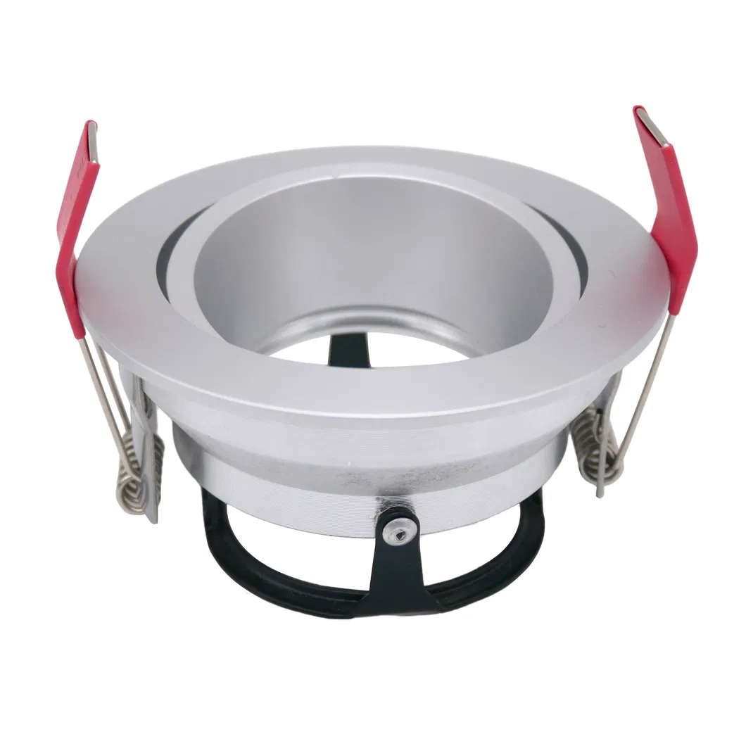 Aluminum MR16 GU10 LED Halogen Recessed Interior-Lighting Ceiling Light Round Fixture 360&deg; Rotatable Adjustable Spotlight