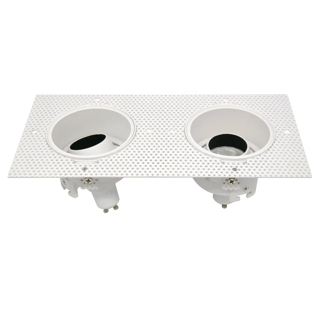 2 Heads Borderless Recessed Spotlight LED Halogen MR16 GU10 Downlight
