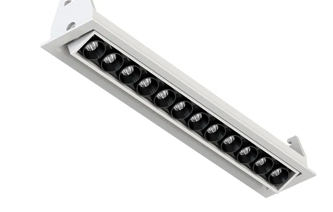 Rectangle Fixture Grille Interior Lighting Adjustable Downlight LED Linear Light