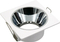 Aluminum LED Light Halogen MR16 GU10 Square Double-Head Recessed Downlight Ceiling Light Housing Spotlight