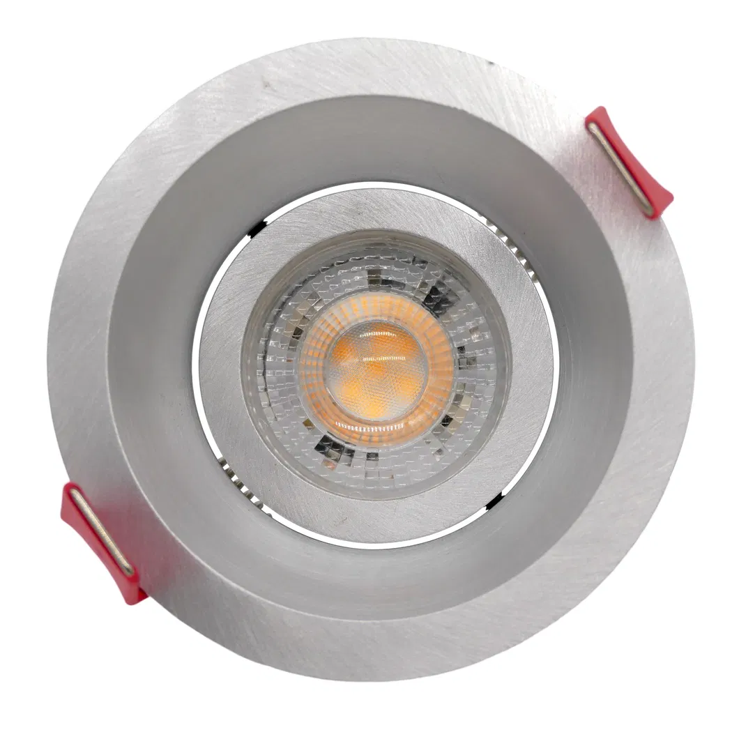 Aluminum LED Halogen MR16 GU10 Recessed Ceiling Light Fitting Round Hotel Home Commercial Lighting Downlight Frame Adjustable Tilt Spotlight