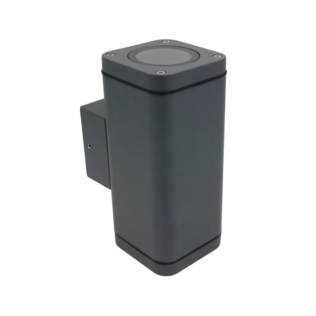 MR16 GU10 LED Halogen Outdoor Square Double-Sided IP65 Garden Wall Lamp