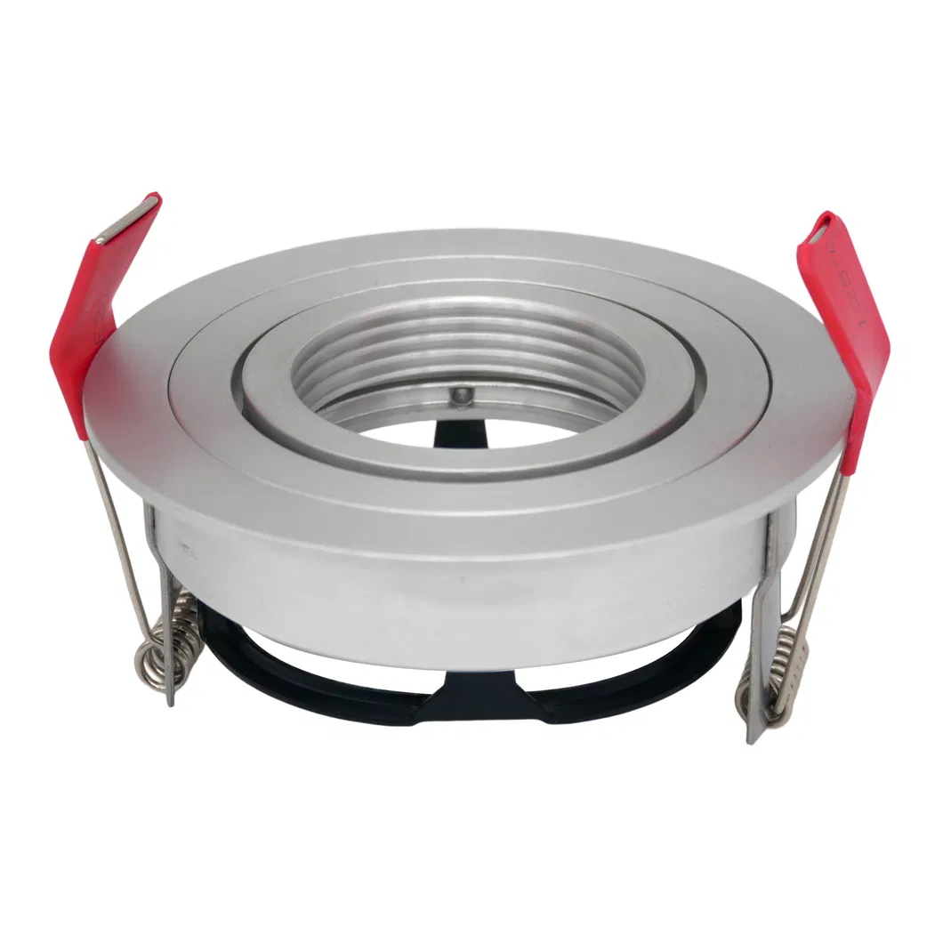 Lathe Aluminum MR16 GU10 LED Halogen Recessed Downlight Fixture Spotlight