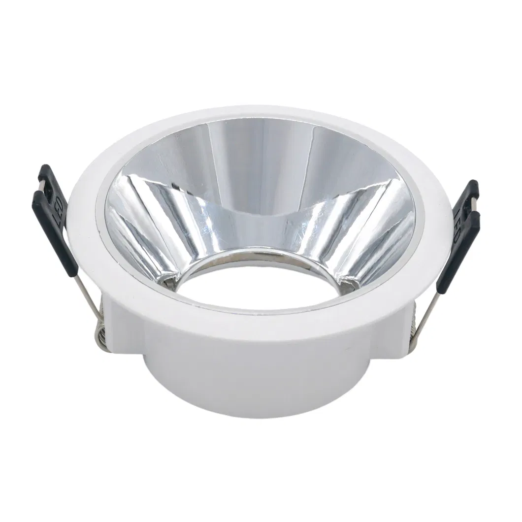Aluminum PC Inner Ring MR16 GU10 LED Halogen Round Trumpet Ceiling Light Recessed Spotlight Downlight