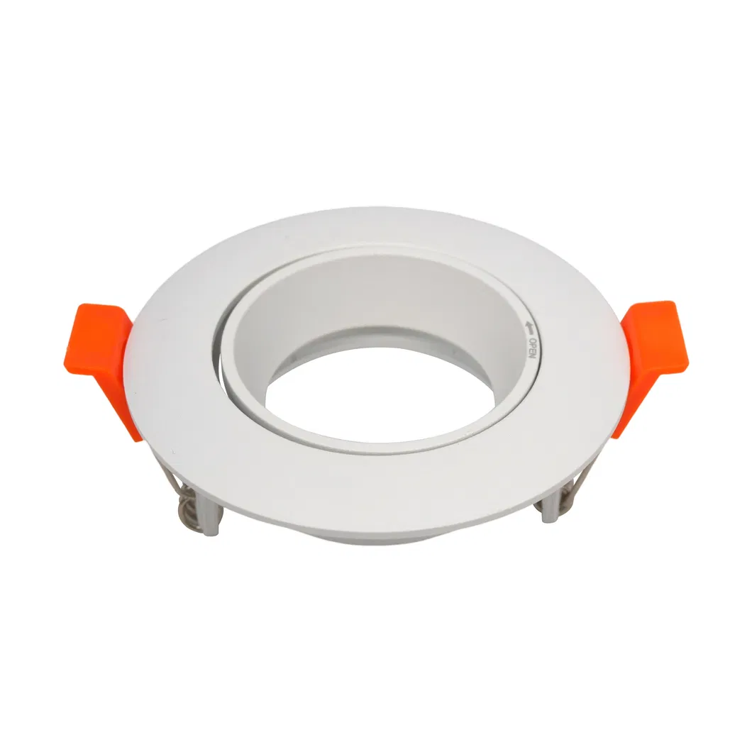 MR16 GU10 Aluminum LED Halogen Round Ceiling Light Trumpet Recessed Trim Spotlight Downlight Housing