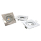 Aluminum MR16 GU10 LED Light Halogen Ceiling Light Commercial Indoor Recessed Downlight Fixture Adjustable Tilt Square Spotlight