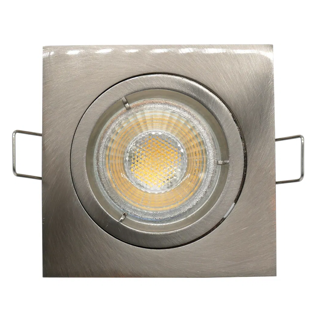 MR16 GU10 Aluminum LED Halogen Square Frames Recessed Housing Spotlight Ceiling Light Fixture Downlight