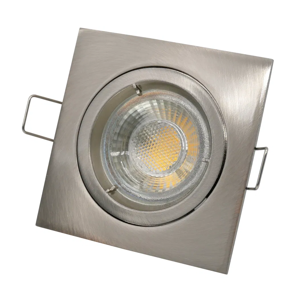 MR16 GU10 Aluminum LED Halogen Square Frames Recessed Housing Spotlight Ceiling Light Fixture Downlight