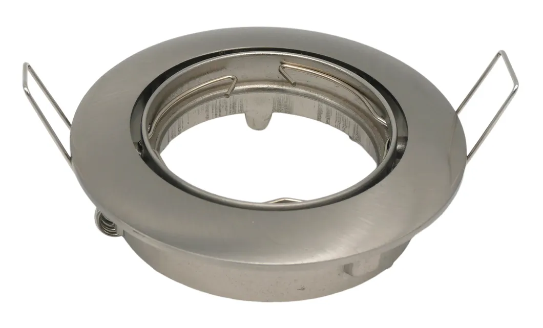 Aluminum MR16 GU10 LED Halogen Round Downlight Fixture Recessed Ceiling Light Adjustable Spotlight