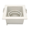 Aluminum MR16 GU10 LED Halogen Square Downlight Fixture Recessed Adjustable Frames Ceiling Light Spotlight