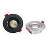 Aluminum LED Halogen MR16 GU10 Recessed Ceiling Light Round Interior-Lighting Downlight Fixture Frame Adjustable Tilt 90mm Spotlight