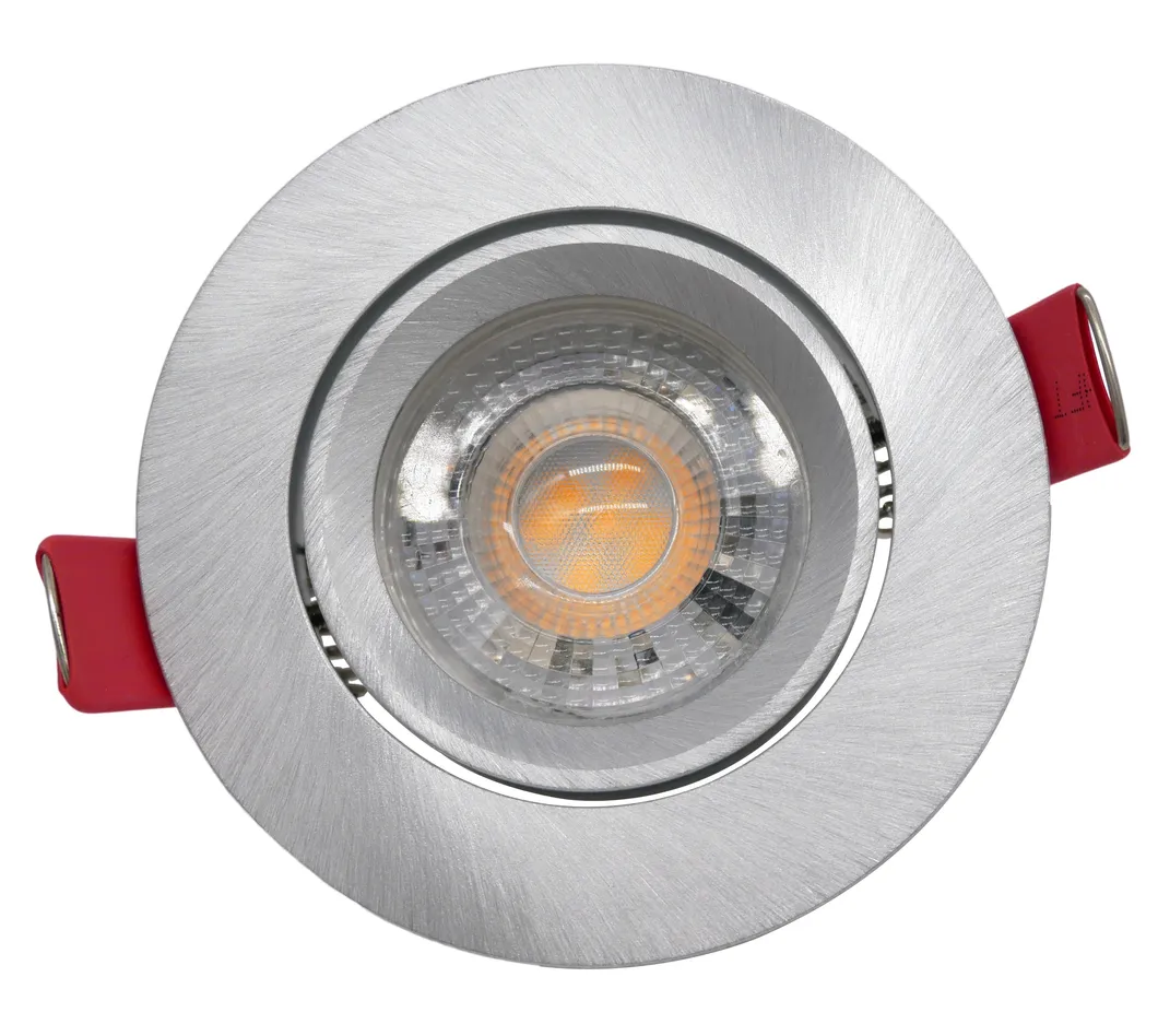 LED Halogen MR16 GU10 Recessed Ceiling Light Round Hotel Home Commercial Lighting Downlight Fixture Frame Adjustable Tilt Spotlight with Aluminum