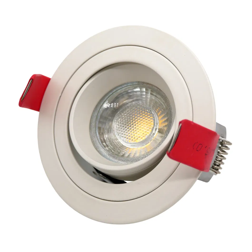 Halogen Recessed MR16 GU10 LED Aluminum Adjustable Ceiling Light Commercial Round Fixture Downlight Spotlight