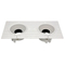 2 Heads Borderless Recessed Spotlight LED Halogen MR16 GU10 Downlight