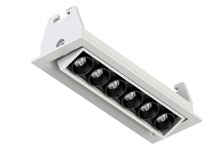 Rectangle Fixture Grille Interior Lighting Adjustable Downlight LED Linear Light