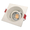 Aluminum MR16 GU10 LED Light Halogen Recessed Ceiling Light Square Interior-Lighting Downlight Fixture 360° Rotatable Adjustable Spotlight