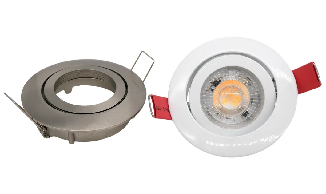 Aluminum MR16 GU10 LED Halogen Round Downlight Fixture Recessed Indoor Commercial Hodel Shops Ceiling Light Adjustable Spotlight
