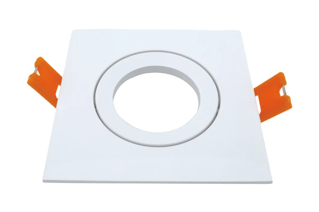 Aluminum MR16 GU10 LED Halogen Square Hotel Commercial Lighting Downlight Fixture Recessed Ceiling Light Adjustable Tilt Spotlight