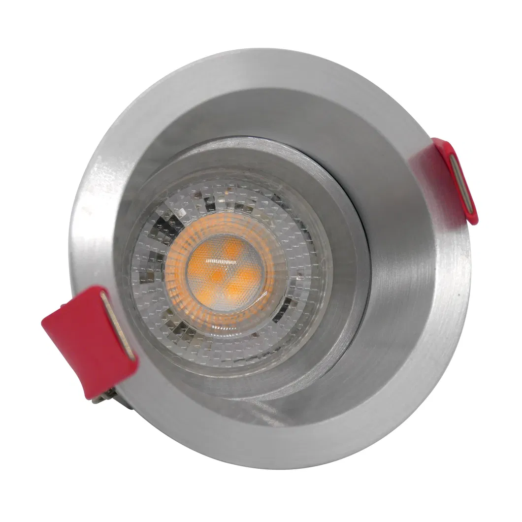 Aluminum LED Halogen MR16 GU10 Recessed Ceiling Light Fitting Round Interior-Lighting Downlight Fixture Frame Adjustable Tilt Mini Spotlight