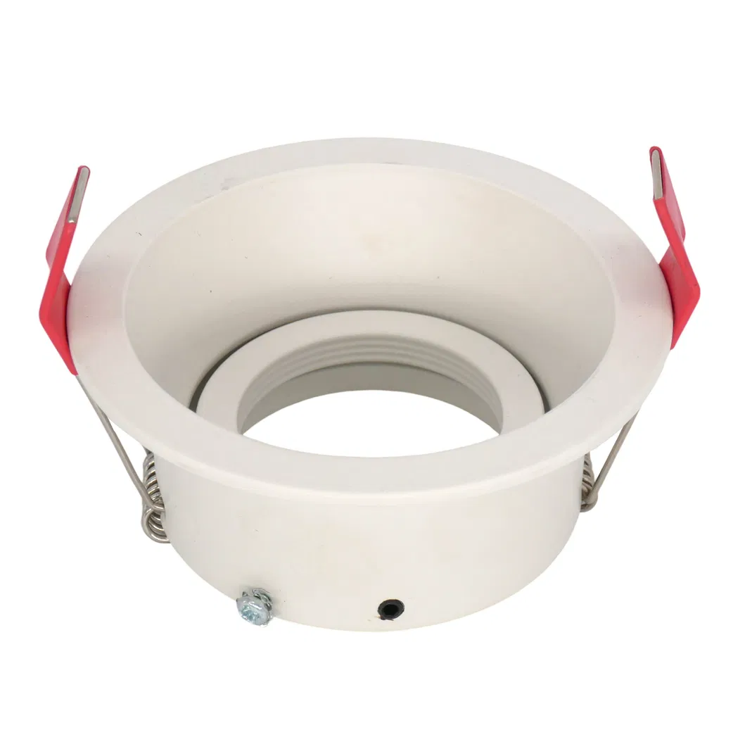 Aluminum LED Halogen MR16 GU10 Recessed Ceiling Light Fitting Round Hotel Home Commercial Lighting Downlight Frame Adjustable Tilt Spotlight