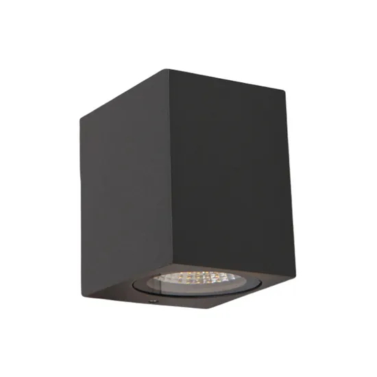 Aluminum MR16 GU10 LED Halogen Outdoor Square IP65 Garden Wall Lamp