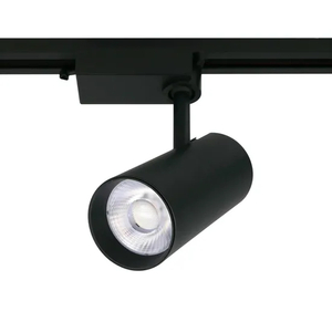 Indoor Lighting Adjustable Tracklight Dimmable Rail Spotlight COB Black LED Track Light