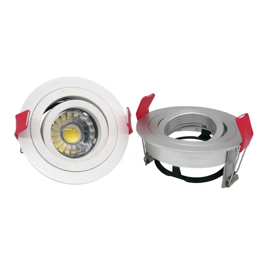 Lathe Aluminum MR16 GU10 LED Halogen Recessed Downlight Fixture Spotlight