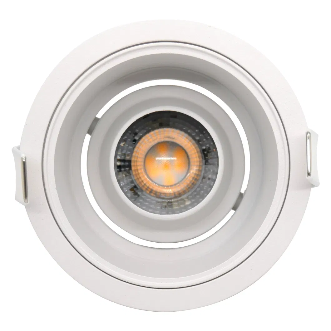 MR16 GU10 LED Light Halogen Recessed Round Fixture Adjustable Spotlight with Reflector