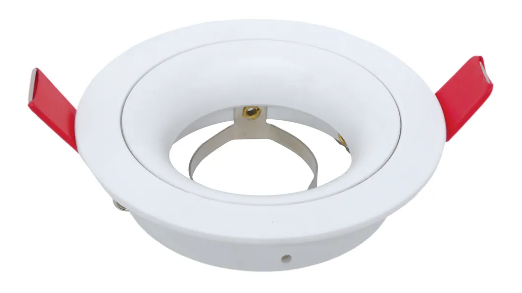 Aluminum MR16 GU10 LED Halogen Recessed Ceiling Light Round Trumpet Hotel Commercial Lighting Downlight Fixture Adjustable Tilt Spotlight