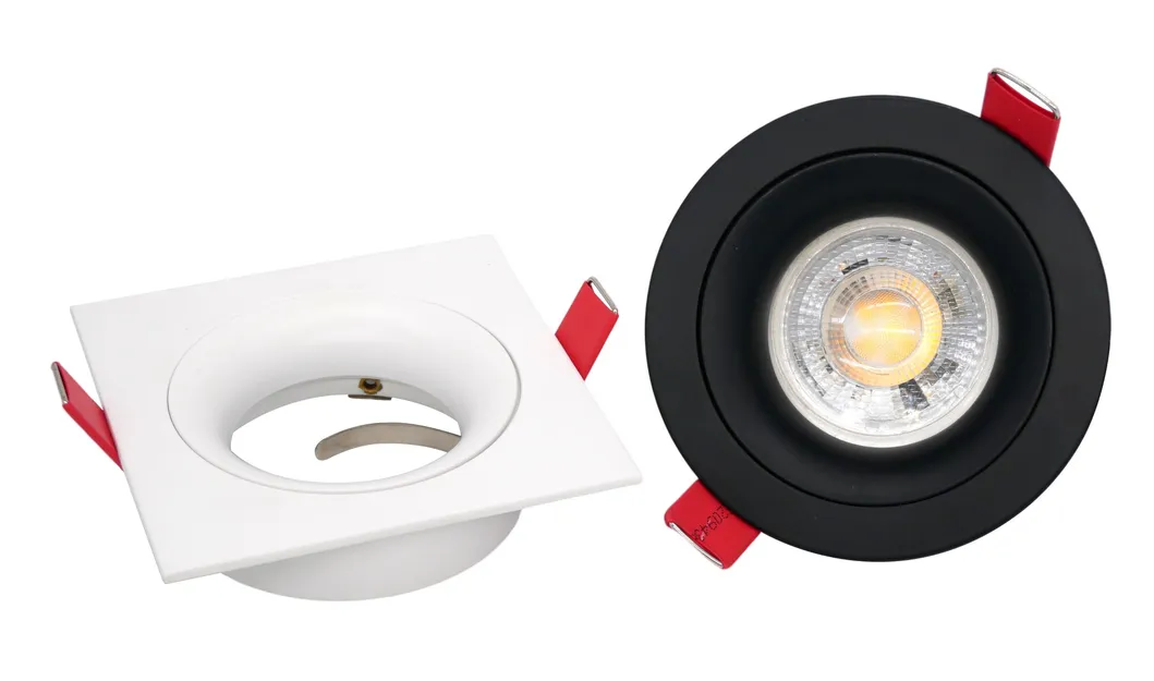 MR16 GU10 LED Halogen Recessed Ceiling Light Square Spotlight